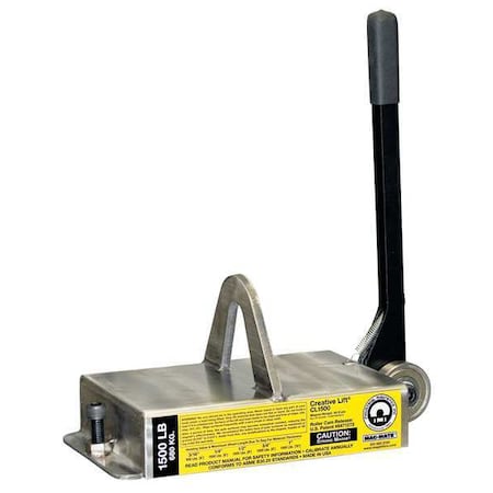 Lifting Magnet,3000 lb Cap,19-1/4 In OAL