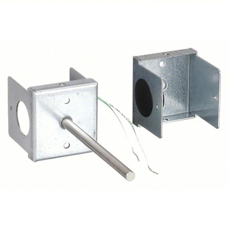 Temperature Sensor, Thermistor 10k ohm Type 2, Duct 4" Metal