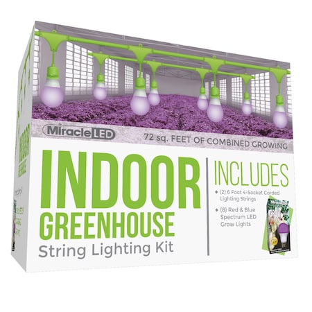 Ultra Grow 4-Socket Corded LED Grow,PK6