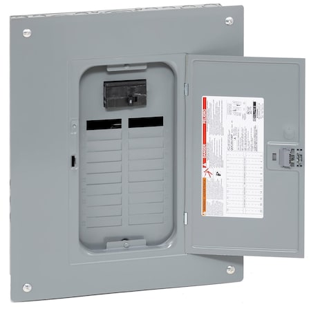 Load Center, QO, 20 Spaces, 100A, 120/240V AC, Main Circuit Breaker, 1 Phase