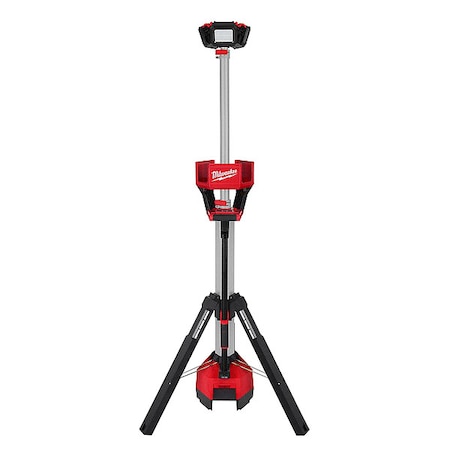 Cordless Tripod Light, M18 Battery, Rocket Series, 84 in Max Height, 6,000 Lumens, 10 Hour Run Time
