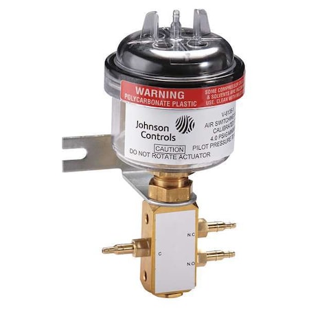 Air Switching Valve, 1/4 in Barb, 11 to 15 psi