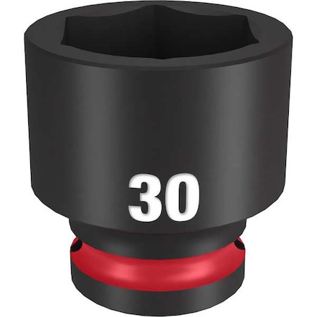 30mm SHOCKWAVE Impact Duty 1/2 in. Drive Standard 6 Point Impact Socket