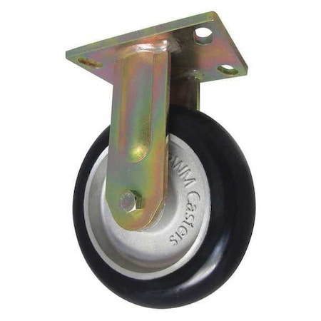 Rigid Plate Caster,Polyurethane,1500 lb.