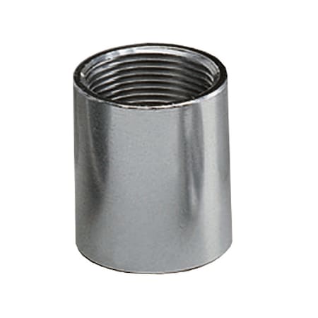 IMC Coupling, 3/4 in, Threaded, Aluminum, Plain, Silver