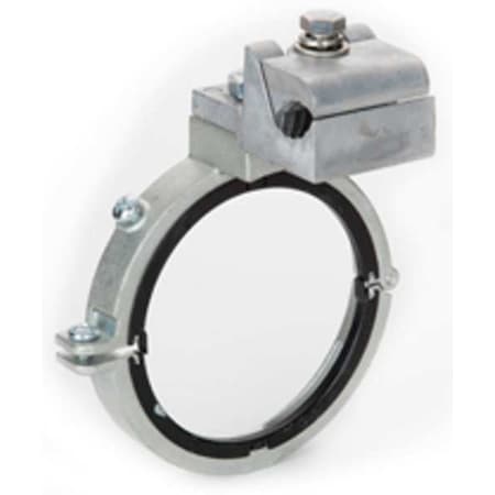 EMT/IMC/Rigid Bushing, 2 in, Split Bushing, Steel, Plain, Grey with Black Insulator