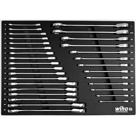 Ratcheting Wrench Tray 31-Piece Set -SAE