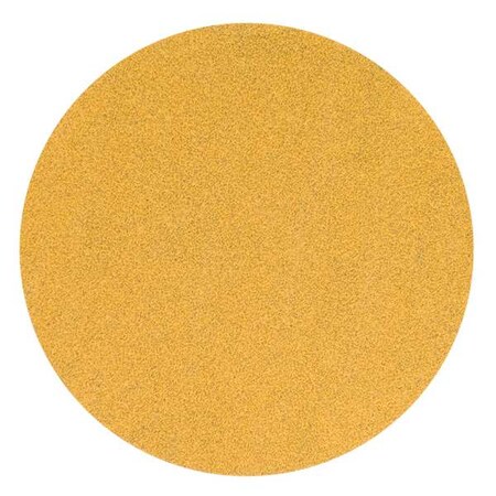 Hook-and-Loop Sanding Disc, 5 in Dia, Non-Vacuum, Aluminum Oxide, P150 Grit, Coated Type, A296