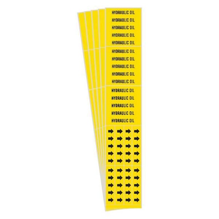 Pipe Marker,Black,Hydraulic Oil,PK5, 8790-3C-PK