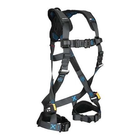 Not Applicable Fall Protection Harness, XL, 425 lb, Quick-Connect Chest/ Quick-Connect Leg Straps