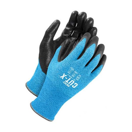 Cut-Resistant Coated Gloves, Cut Level A9 ,Dipped ,Nitrile ,Smooth ,L (9) 1 PR