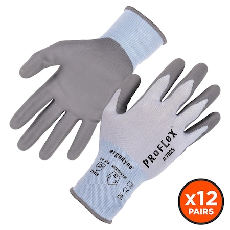 Cut-Resistant Coated Gloves, Cut Level A2 ,M 12 PK