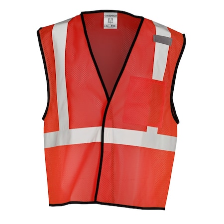 High-Visibility Vest,Red,2XL/3XL