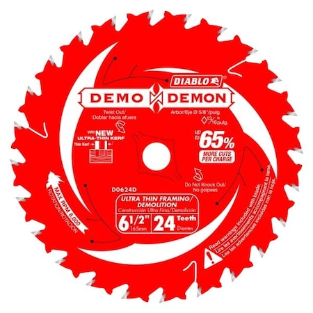 CircularSawBlade,Carbide,Dia:6.5",PK3
