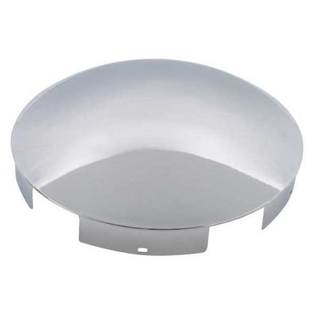 Chrome Plated Front Hub Cap,1 Lip,8.5