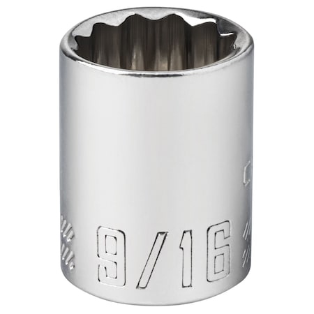 Sockets, 9/16" S x 3/8" Drive S SAE 12 P, CMMT44334