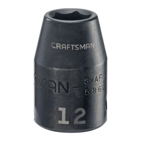 Sockets, 1/2" Drive 12mm Metric Impact S