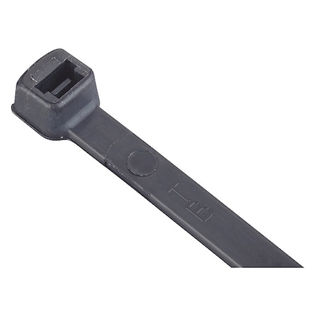 Cable Tie, 11-1/2 in L, 3 in Max Bundle Dia., Black, Nylon 6/6, 50 lb Strength, 100 PK
