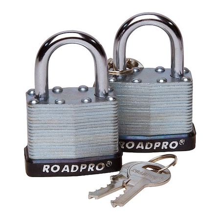 Laminated Steel Padlock,w/Bumper,40mm