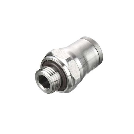 Stud, SS, BSPP 1/4 mm, Push-Fit 6 mm