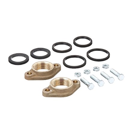 FlangeKits,CastIron,FNPT,11/2in,PK2