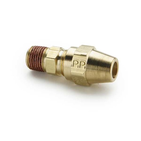 Strt, Brass, Comp. 1/4 in, MNPT 1/4 in