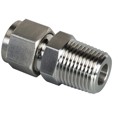 Strt, SS, Comp. 3/8 in, MNPT 3/8 in