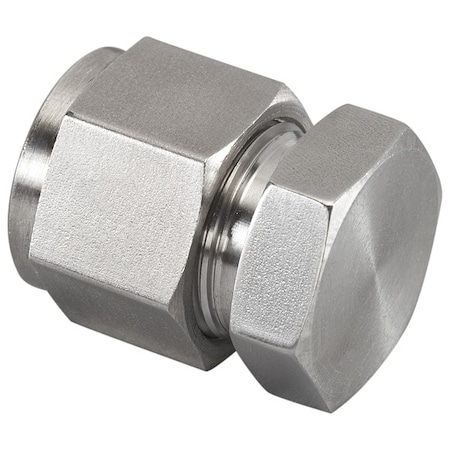 Cap, Stainless Steel, Compression 3/8 in