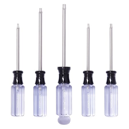 Screwdriver Set,Torx Tip,5 pcs.