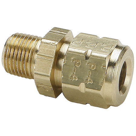 Strt, Brass, Comp. 1/2 in, Comp. 1/2 in