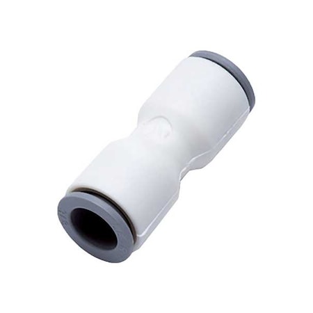 Metric Plastic Push-to-Connect Fitting, Polymer, White