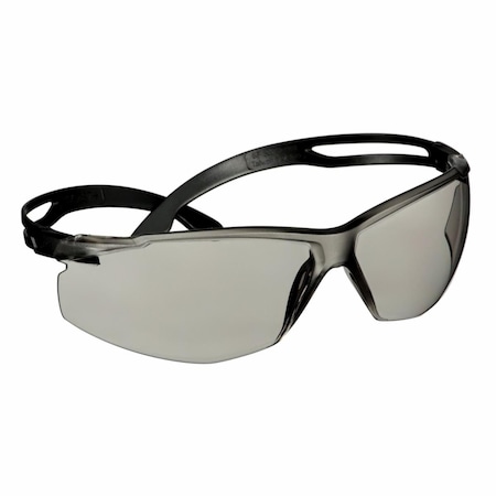 SecureFit(TM) 500, Safety Glasses, Anti-Fog & Anti-Scratch, Gray Lens, Black Frame, Frameless