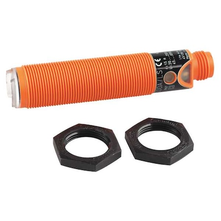 Through-Beam Photoelectric Sensor Receiver, 1/2 in Connector, Right Angle, Cylindrical, Dark On, AC/DC-Type