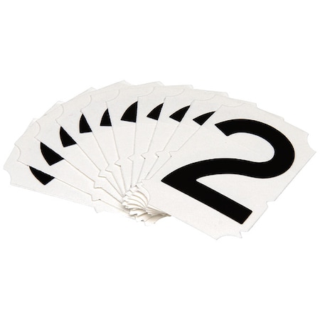 NumberLabel,Polyester,2inH,1-5/8inW,PK10