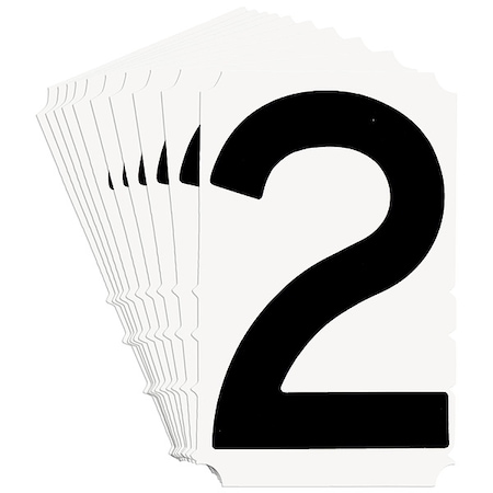 NumberLabel,6-3/4inH,4-3/8inW,PK10