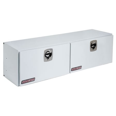 Truck Box, Topside, Steel, 64-1/4"W, White, 10.8 cu. ft.
