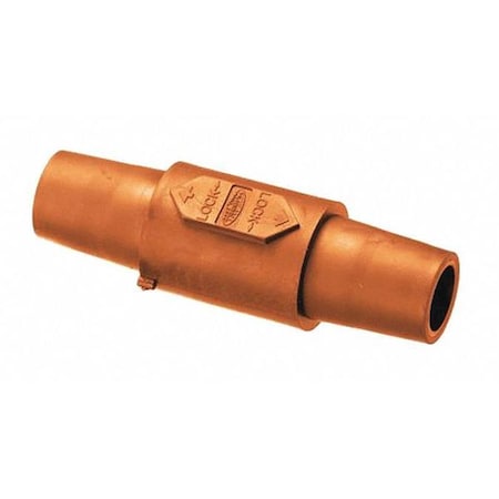 Double Connctr, 300/400A, Org, Femal-Female