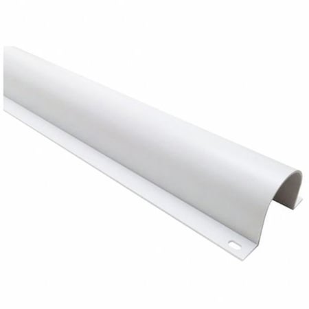 Wire Guard, 2-15/16 in H, 5 ft L, 2-13/16 in W, 1 Channel, PVC, White