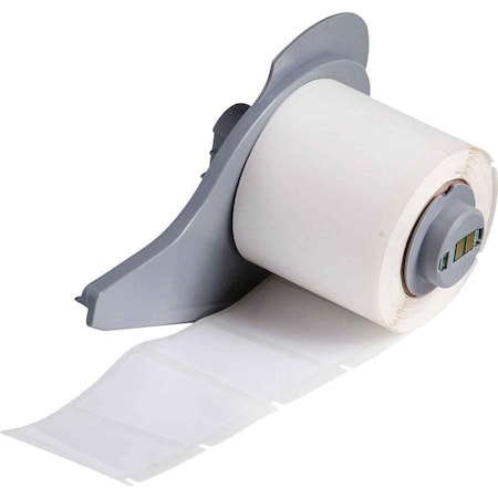 Pre-Cut Label Stock Roll, White, Gloss