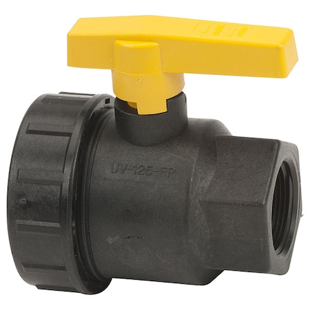 Manual 2-Way Ball Valve,NPT,Polypro