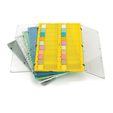 Slide File Folder Clear Hinged Lid,PK12