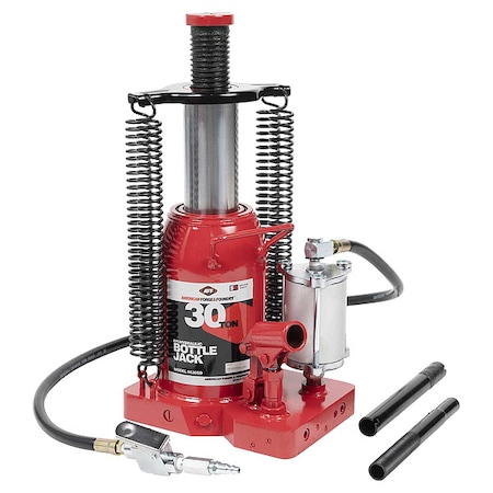 Bottle Jack,30 ton,Max Lift 20 1/2" H