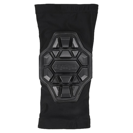 Knee Pad, Soft, Foam, Gel, Mesh, Spandex Pad, Foam Cap, Slide On Closure, 1 Straps, Black