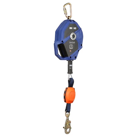 DBI SALA Self Retracting Lifeline, 30 ft. Length, Swivel Snap Hook, Steel, 1 Leg(s)