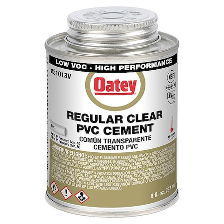 Cement,Brush-Top Can,8 fl oz,Clear