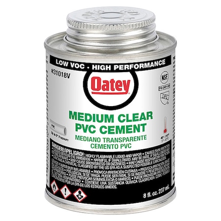 Cement,Brush-Top Can,8 fl oz,Clear