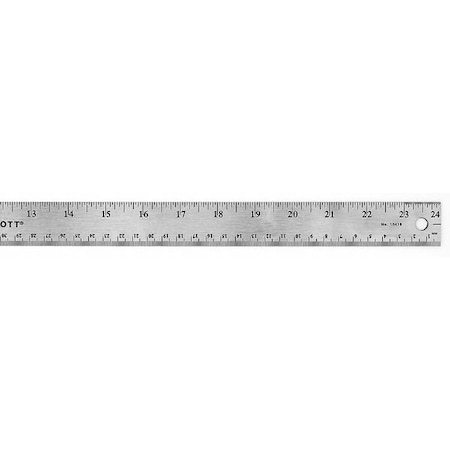 Ruler,24",Stainless Steel