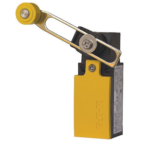 Limit Switch, Roller Lever, Rotary, 1NC/1NO, 6A at 250V AC, Actuator Location: Side