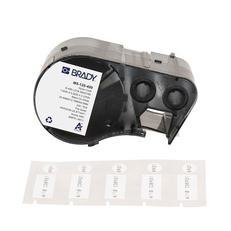 Label/RibbonCartridge,White,Matte,1inW