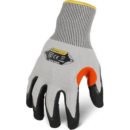 Knit Work Glove, Cut Level A5 ,Nitrile ,Sandy ,M 1 PR